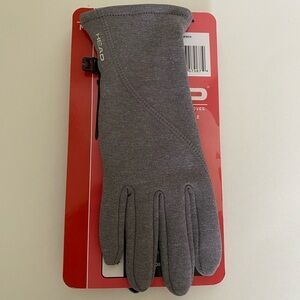 Head Touch Screen Gray Running Glove Size M
